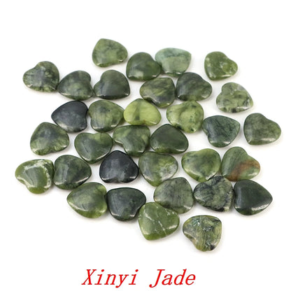 Viele Großhandel Edelstein Herzform LIEBE 20 MM Natürliche Kristall Amethyst Achat Perle Heilung Reiki Naturstein Geschenk Liefert