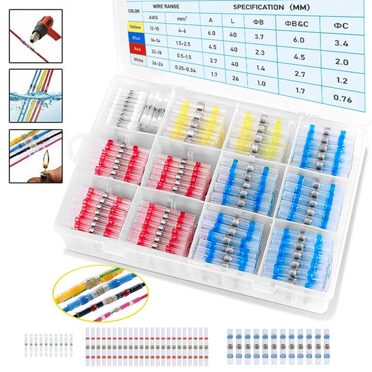 Löt dichtung draht verbinder-Schrumpflöt-Stoß verbinder Löt-Steckverbinder-Kit für Kfz-Marine isoliert
