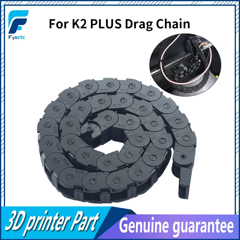 Schleppkette für Creality K2 Plus, offene Schleppkette, Brückentyp, Kabeldrager, 3D-Drucker, verbesserte Teile für K2 Plus