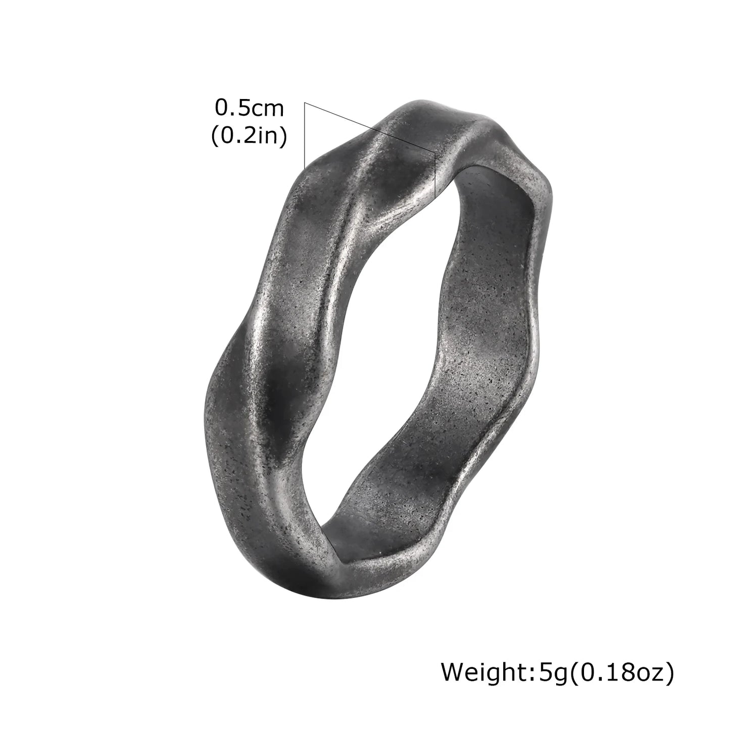 Einfache Mobius-Ringe für Männer und Jungen, einfacher Paar-Fingerring aus Edelstahl, Punk-Vintage-Schmuckgeschenke