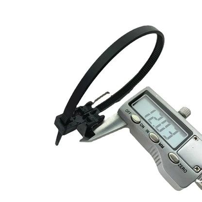 50 stücke elektrische geräte und produkte auto kabelbinder mit metall clip schnalle 5 mmx200mm
