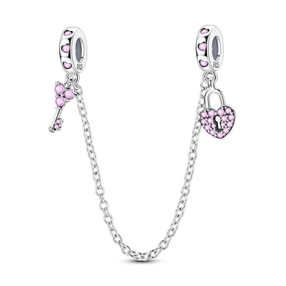 Sicherheitskette Libelle Schmetterling 925er Sterlingsilber Original Marienkäfer Kolibri Charm DIY Schmuckherstellung für Armband Armreif