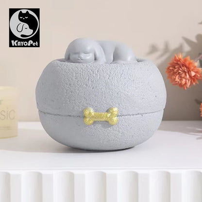 Pet urn shape for cats and dogs, memorial cremation urn, original handmade decoration, funeral, cat and dog urn, memorial box