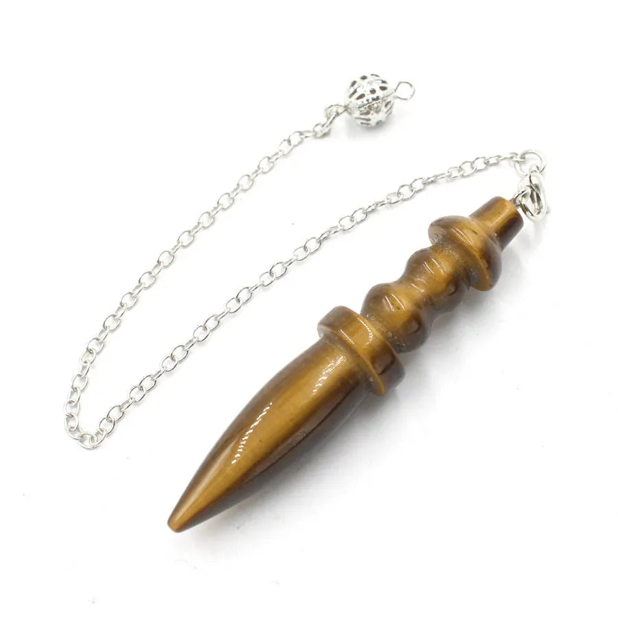 Naturstein heilsteine Anhänger ägyptischen Kristall Pendel für Weissagung Wünschelrute Reiki rosa klar Quarz Amethysten obsidian rosenquarzschwarz Onyx Pendel edelstein anhänger kristall anhänger amulett x130