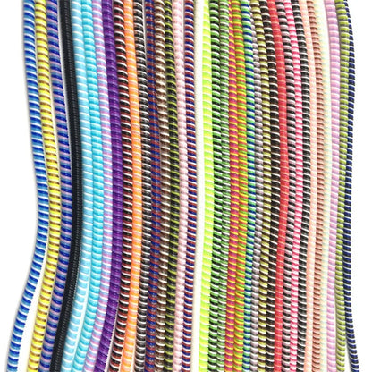 100pcs 1,4 m bunte Spiral ladegerät Kabel Kabels chutz universelle Datenleitung Dekoration Wickler für iPhone Samsung Huawei Xiaomi