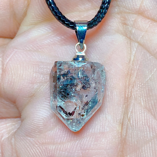 Natürlicher Kristall Herkimer Diamant Zubehör Hängestein Edelsteine Mineral Energie Reiki Heimdekorationen Geschenk Erzkristalle
