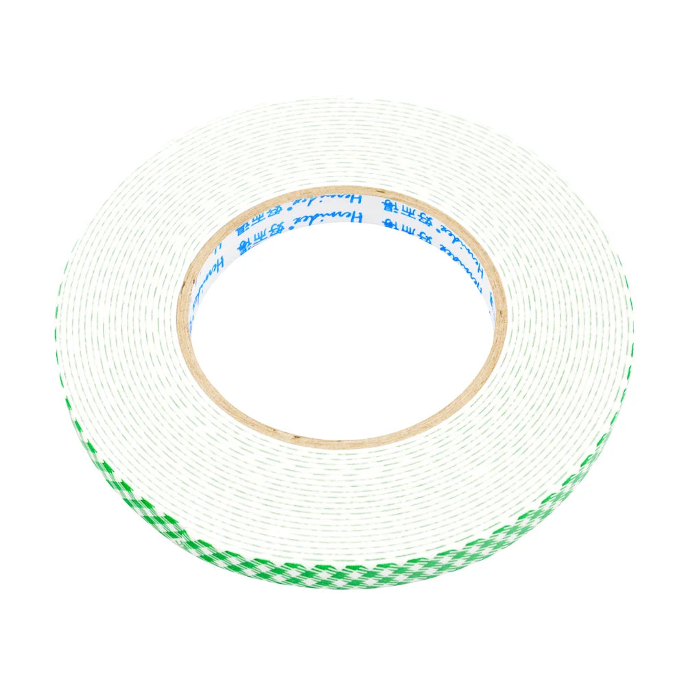 HERNIDEX Doppelseitiges Schaumstoffband 12 mm x 7,2 m, robuster Kleber zur Montage von Haken, Singen, Bildern, entsprechen einer Vielzahl von Oberflächen