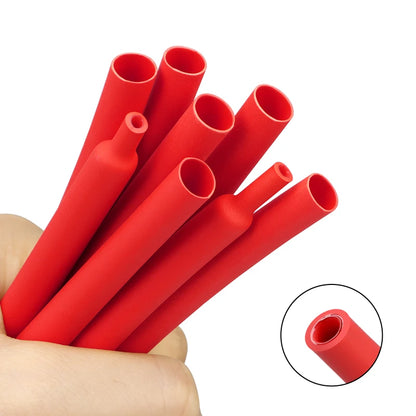 2~10M Rot Schwarz 3:1 mit Klebstoff Doppelwandiges Rohr 1,6 ~ 50mm Klebstoffbeschichtete Polyolefin-Schrumpfisolierung Kabelschutzhülle