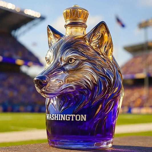 Hundekopf-Whisky-Dekanterflasche, künstlerischer, auslaufsicherer Spirituosenspender für Bourbon Wodka, einzigartige Heimbar-Dekoration und Gespräch