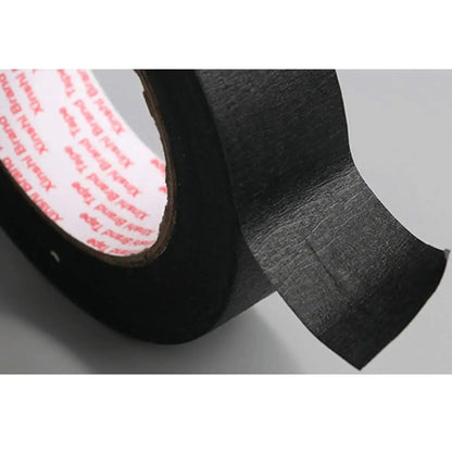 1/2 Rollen zum Schreiben, Abdeckband, Malen, Basteln, Wandaufkleber, Schwarz, 10/20/30/40/50 mm x 50 m, strukturiertes Papierband, verwendet