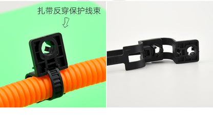 20 Stück Auto kabel befestigungs binder Nylon schwarz Auto Auto Kabel riemen Push Mount Kabelbinder halter Clip Klemme