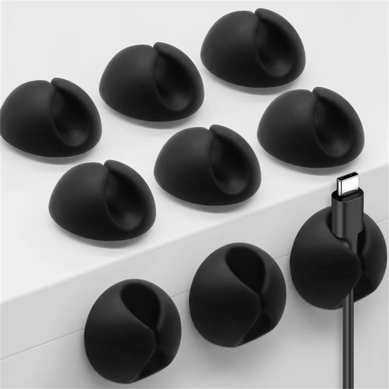 5/10/20/50Pcs Kabel Wickler Organizer USB Ladekabel Clips Schreibtisch Ordentlich Organizer Draht Kabel halter Protektoren In Home Office Auto