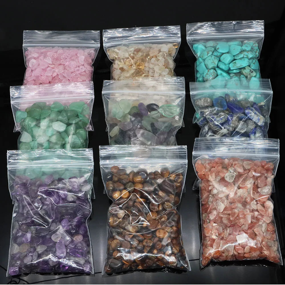 Natürliche Steine Kies Kristalle Chip Quarz Erz Mineralien Reiki Heilung Trommelachate Probe Aquarium Home Dekoration