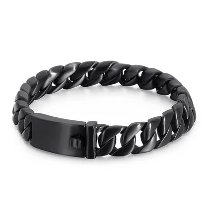 20/26/31MM 316L Edelstahl Curb Kubanisches Armband Riesige Schwere Silber Farbe Ton Schmuck Herren Frauen Biker Bike Kette Armbänder