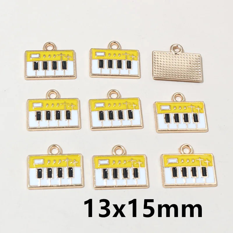20 Stück Ozean Meeres tiere Krabben Seestern Riff Fisch Klavier Emaille Anhänger Charm Edelstahl DIY Schmuck Making Zubehör