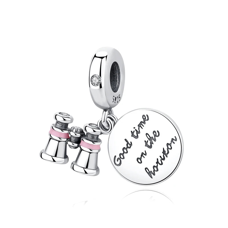 Original 100% 925 Sterling Silber Charm Bead Reise Taxi Motorrad Riesenrad Charms Fit Pandora Armbänder Frauen Diy Schmuck