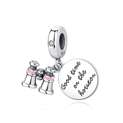 Original 100% 925 Sterling Silber Charm Bead Reise Taxi Motorrad Riesenrad Charms Fit Pandora Armbänder Frauen Diy Schmuck