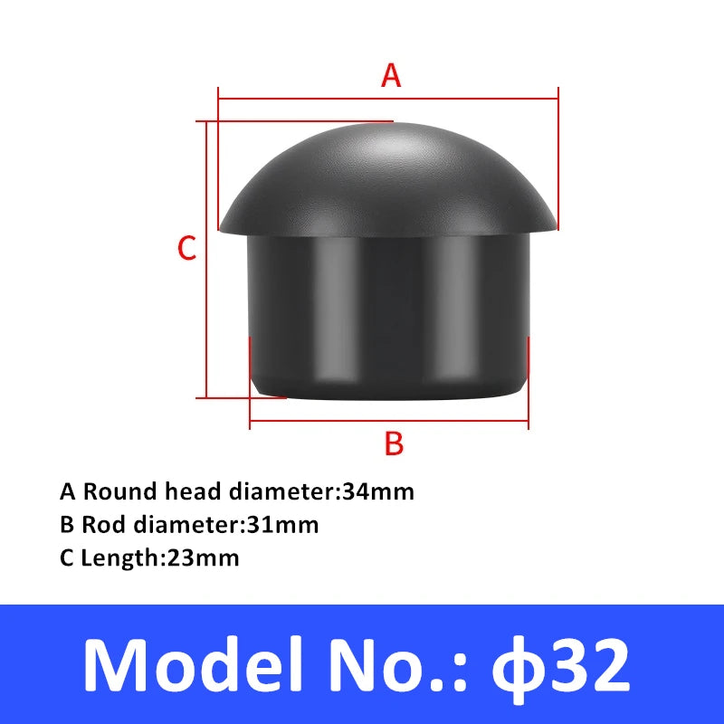 Halbkugelförmiger Plug aus PA66-Nylon, hochwertiger, gewindelfreier Plug, Pilzkopf, staubdicht, wasserdicht