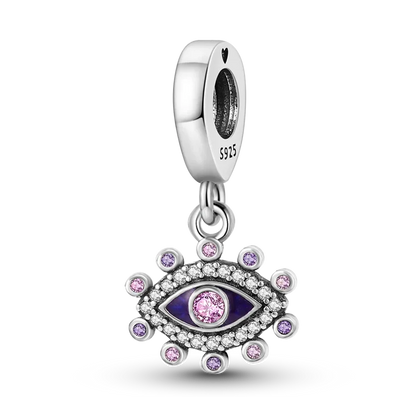 Heißer Verkauf 925 Silber Farbe Evil Eye Charm Dämon Auge Perle Für Original Armband & Armreif DIY Machen Mode Schmuck geschenk
