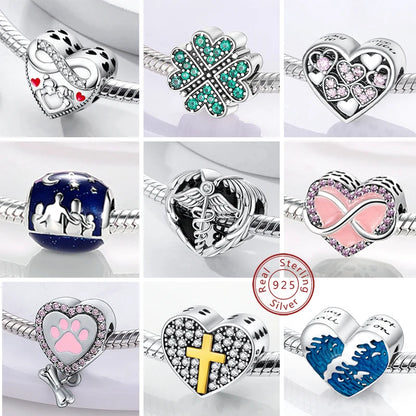 Charm Heiße Verkäufe 925 Sterling Silber Charms Perlen CZ Pave Runde Clip Charms Fit Original Armband Halskette Charms Schmuck Geschenk