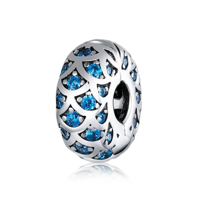 BAMOER Anhänger aus 925er-Sterlingsilber, verträumte Oecan-Serie, schillernde Krabbenperlen, Seepferdchen-Anhänger für Damen, Armband und Halskette zum Selbermachen