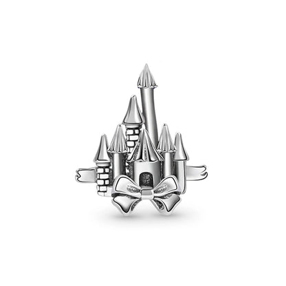 Vergnügungspark-Charm aus 925er-Sterlingsilber, Riesenrad, Achterbahn, Zirkus, Clown, Karussell, passend für DIY-Armbänder, Halsketten, Souvenir
