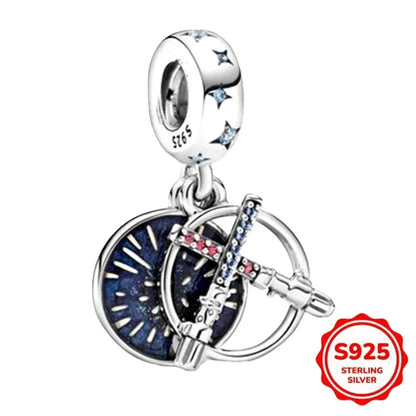925 Sterling Silber Charms Heiße Star Wars Serie Mandalorianer Helm Anhänger Perlen Original Damen Armbänder DIY Schmuck Geschenke