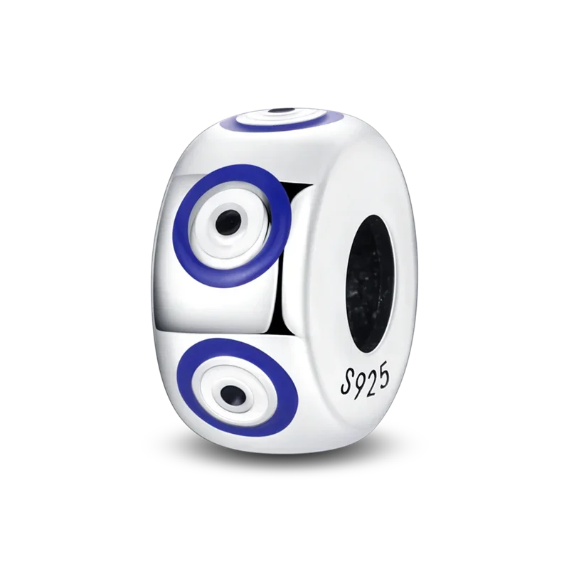 Heißer Verkauf 925 Silber Farbe Evil Eye Charm Dämon Auge Perle Für Original Armband & Armreif DIY Machen Mode Schmuck geschenk