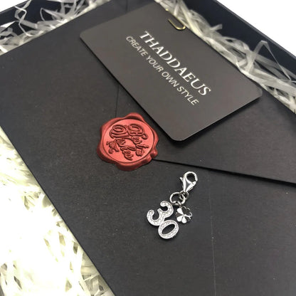 Glückszahl 30 baumelnde Charm-Anhänger für Damen und Herren, 925er Sterlingsilber, trendiger Schmuck