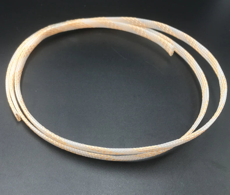 4mm Golden Clear Colorful High Density Mesh Guard RC Car Expandable Nylon Snakeskin Braid PET Protect Sheath Wire Cable Sleeve