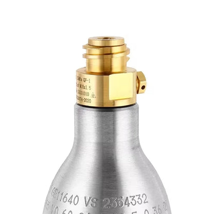 0,6 l leerer CO2-Zylinder-Aluminium-Soda-CO2-Tank mit TR21-4-Ventil, kohlensäurehaltige Süßwasser-Getränke-Nachfüll-Soda-Maker