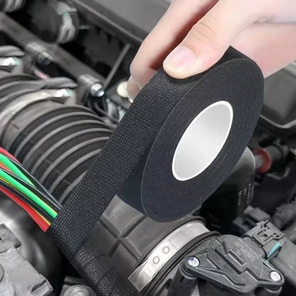 15 Meter hitzebeständiges, flammhemmendes Klebeband, selbstklebendes Coroplast-Gewebeband für Auto-Kabelbaum, Kabelbaum, Schutzband