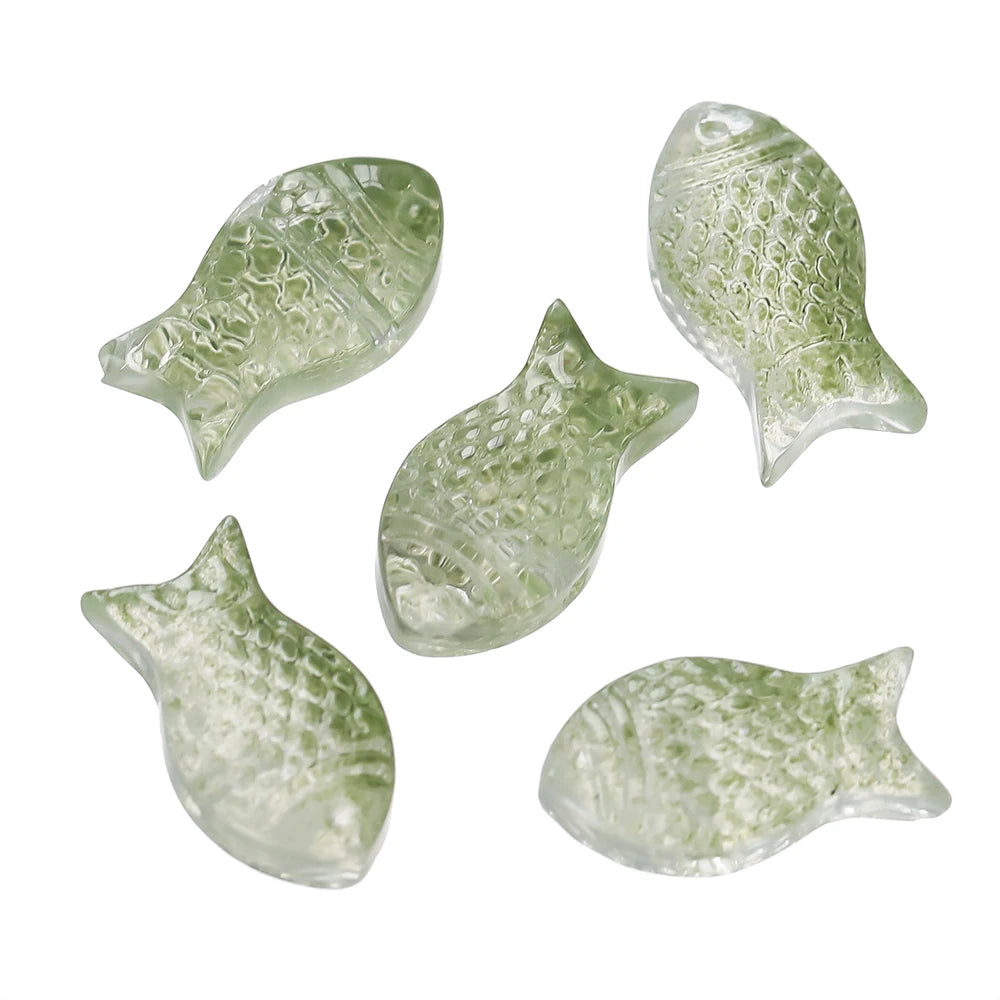 10 teile/los Allmähliche Kleine Goldfisch Glas Perlen Kristall Tschechische Spacer Perlen Für DIY Schmuck Machen Halskette Handgemachte Accessoires