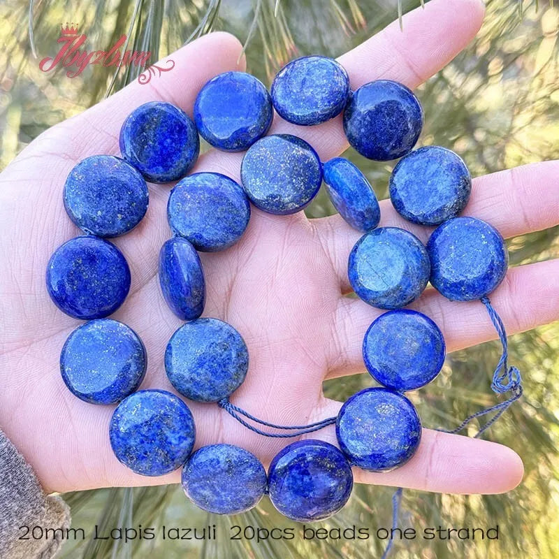 20mm Natürlicher Fluorit/Quarz/Rhodonit/Tigerauge/Achat Münze Stein Perlen Strang 15" Für DIY Halskette Schmuck Machen Kostenloser Versand