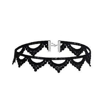 Neo-Gothic Punk Black Sexy Lace Necklace For Women Fashion Retro Clavicle Chain Halloween Collar Choker Steampunk Gifts