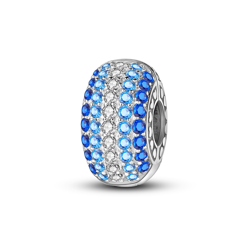 Silberverschluss, 925er-Sterlingsilber, CZ-Pflaster-Clip-Charms, Gänseblümchen-Perlen, Stopper, Sicherheitskette, passend für Original-Armreif, Schmuck-Clip