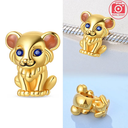Original funkelnde Charm-Perlen aus 925er-Sterlingsilber, Gold, Rose, heller Stern, Herz, passend für Armbänder, DIY-Jubiläums-Schmuck, Geschenk