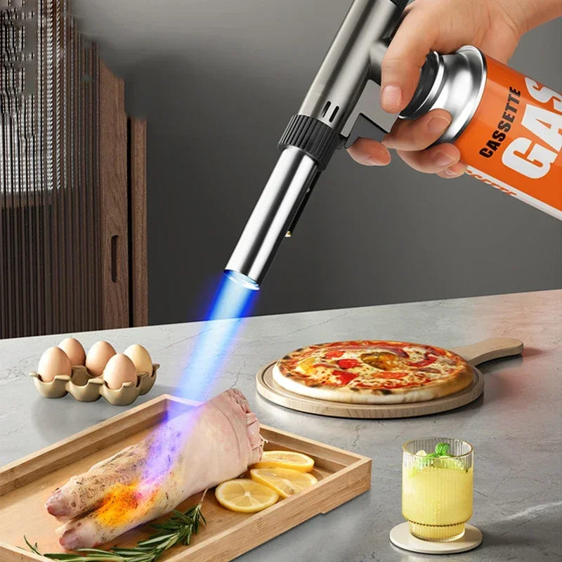 Metall Gas Brenner Fackel Flamme Pistole Butan Brenner Outdoor Camping BBQ Flammenwerfer Schweißen Ausrüstung Küche Leichter Feuer Starter