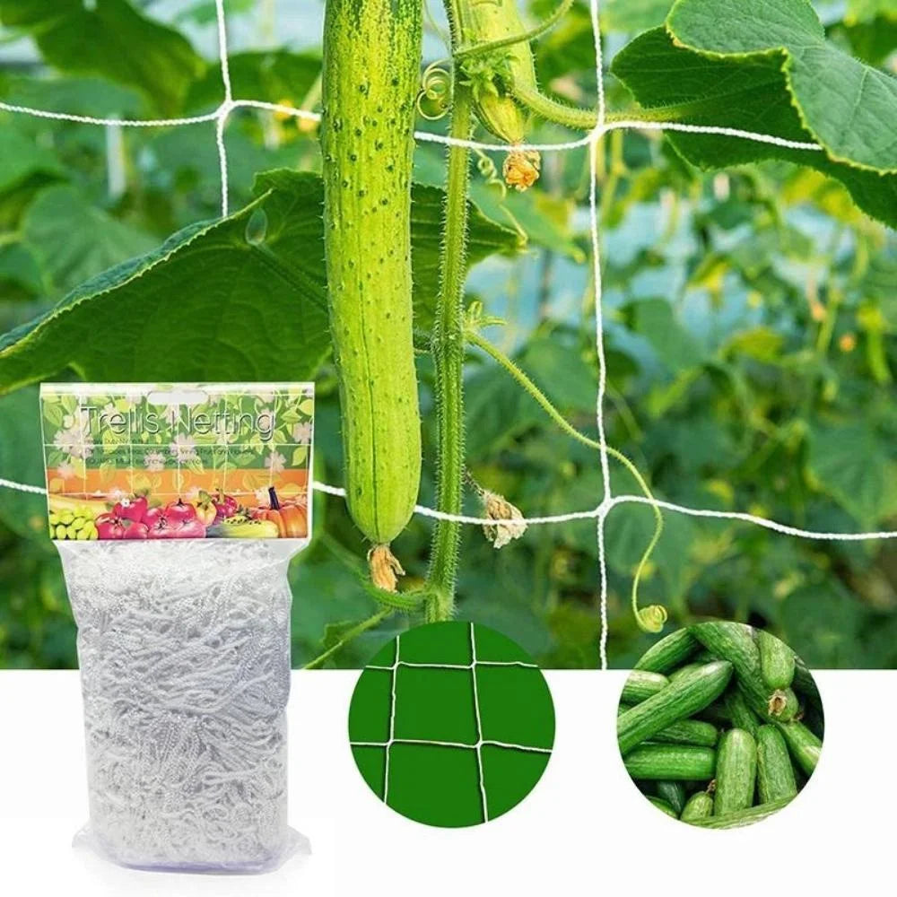 Kletternetz für Gartenbaupflanzen, gewebtes Netz aus Polyester, geeignet für andere Kletterpflanzen wie Tomaten, Bohnen, Trauben usw