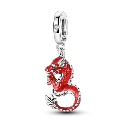 Passend für Original-Armbänder DIY 925 Silber Chinesischer Stil Drachen Glückskatze Charm-Perlen Frühlingsfest Schmuck Geschenk