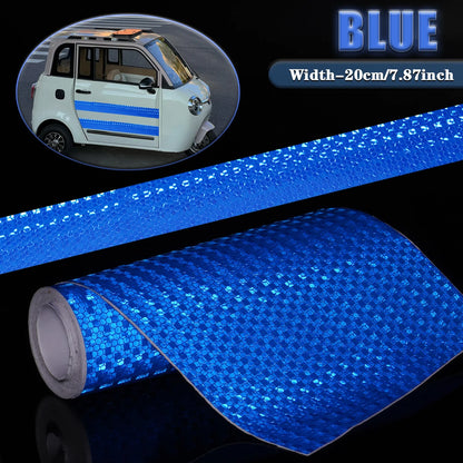 20 cm einfarbiges, reflektierendes Klebeband mit hoher Helligkeit, selbstklebender PVC-Sicherheitsschutz für LKWs, Autos, Baustellen