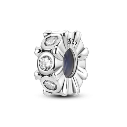 Silber-Charm, 925er-Sterlingsilber, Clip-Charms, Sicherheitsketten-Charm, CZ-Pavé, runde Clip-Perlen, passend für Original-Armbänder, Schmuckherstellung