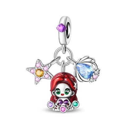 Charakter-Serie, 925er-Sterlingsilber, modisches Mädchen-Paar, Hochzeits-Charms, passend für DIY-Armbänder, Halsketten, exquisite Geschenk-Paarung