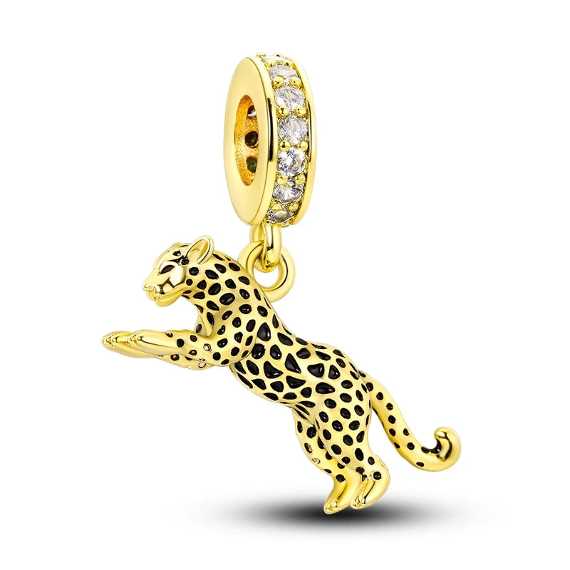 Charms-Perlen aus 925er-Sterlingsilber, Golden Retriever PuppyThe Whale, kann geöffnet und geschlossene Perlen, passend für DIY-Armbänder, edler Schmuck