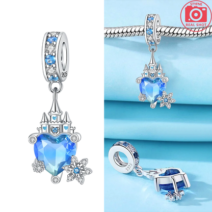 Sterling Silber 925, Fantasie, buntes Herz, Charm-Planeten-Anhänger, Perlen, passend für Original-Armband, Perle für Frauen, edler Schmuck, Geschenk