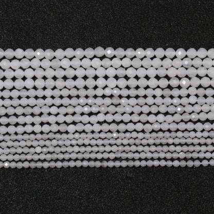 2 3 4mm natürliche facettierte Citrin Opal Jade Onyx Edelstein Perlen runde Mineral perlen für Schmuck herstellung DIY Armband Zubehör