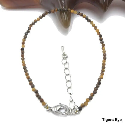 High Quality Natural Stone 2-3mm Handmade Micro Faced Beads Women's Agate Crystal Zircon Bracelet Jewelry Gift