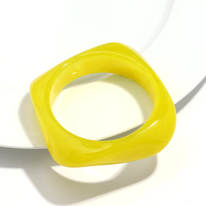 Vintage Acryl große bunte geometrische unregelmäßige Armreifen für Frauen trendige Harz breite Manschette Armreifen Armbänder 2025, Modeschmuck