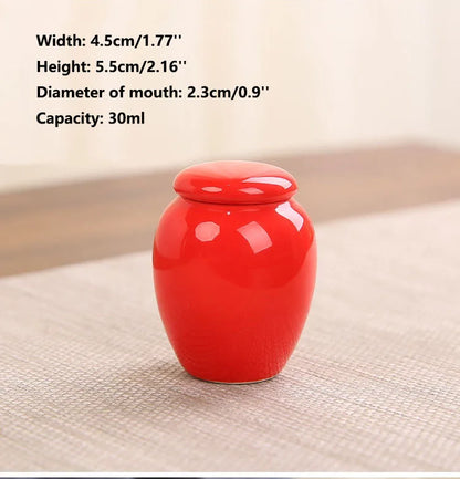 Keramik versiegelte Haustier-Urnen flasche, Leerer Kasten behälter, Urnen für Hunde asche, Mini Multi-Color, Kleine Haustier-Urne, 45ml