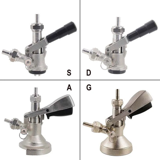 Kommerzielle Fasskupplung mit PRV-Typ S/D/A/G 304-Edelstahlsonde, vernickelter Messing-Boby